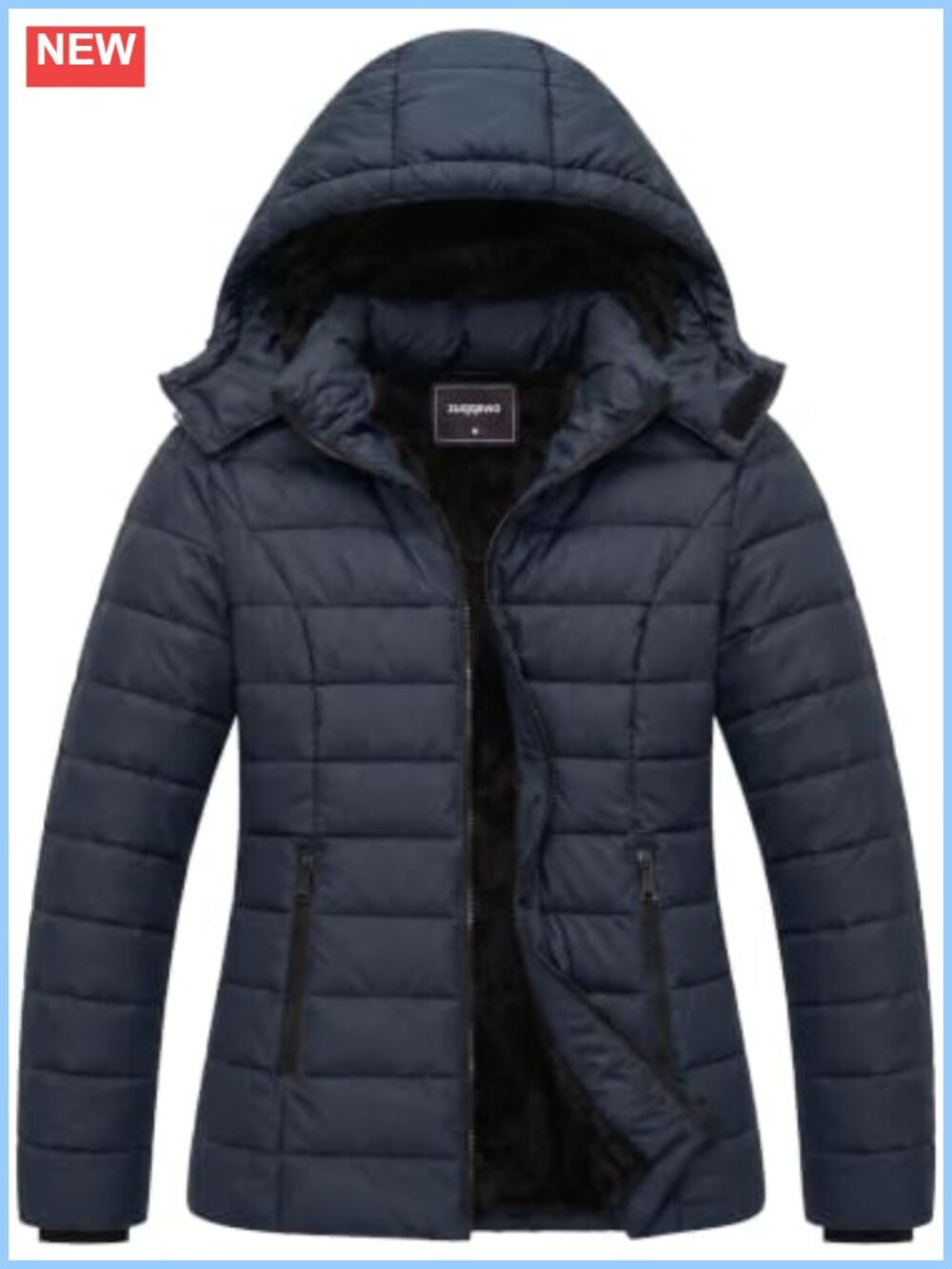 Women's Waterproof Down Puffer Parka Warm Winter Coat Zip